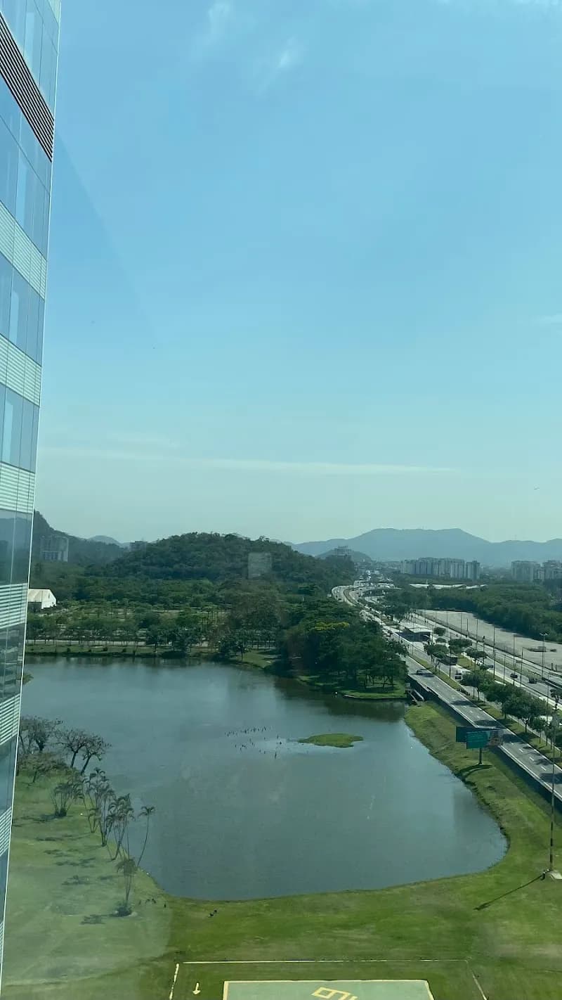 View of Lagoa de Jacarepaguá in Jacarepaguá, RJ