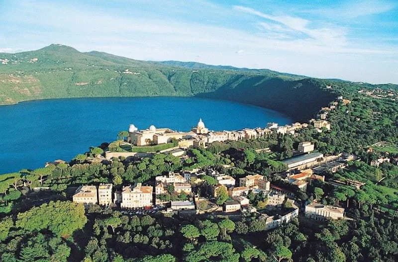 View of Lake Albano in Castelli Romani, Lazio