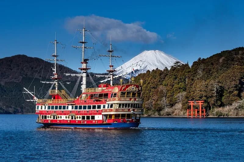 View of Lake Ashi in Odawara, Kanagawa