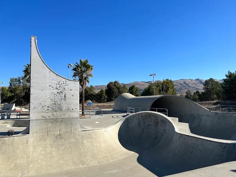 View of Lake Cunningham Action Sports Park in Berryessa, CA