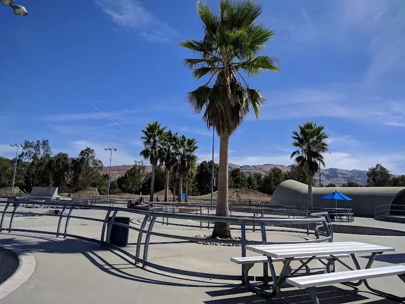View of Lake Cunningham Action Sports Park in Berryessa, CA