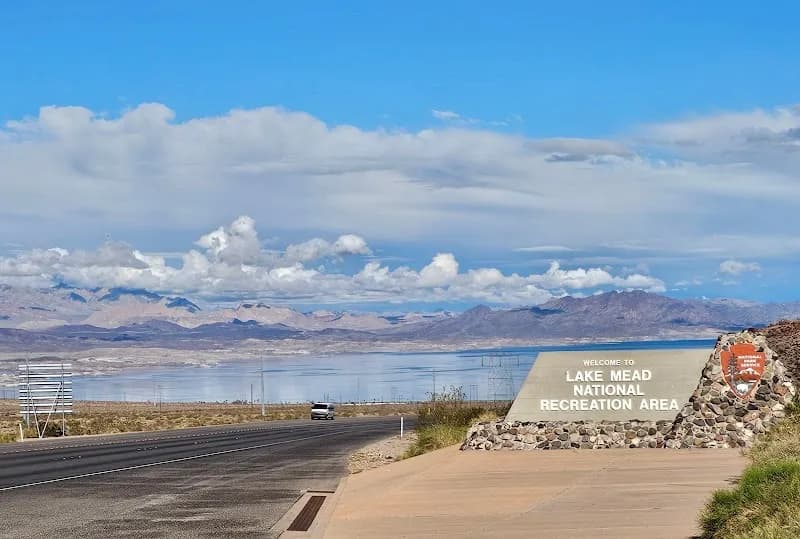 View of Lake Mead National Recreation Area in Boulder City, NV