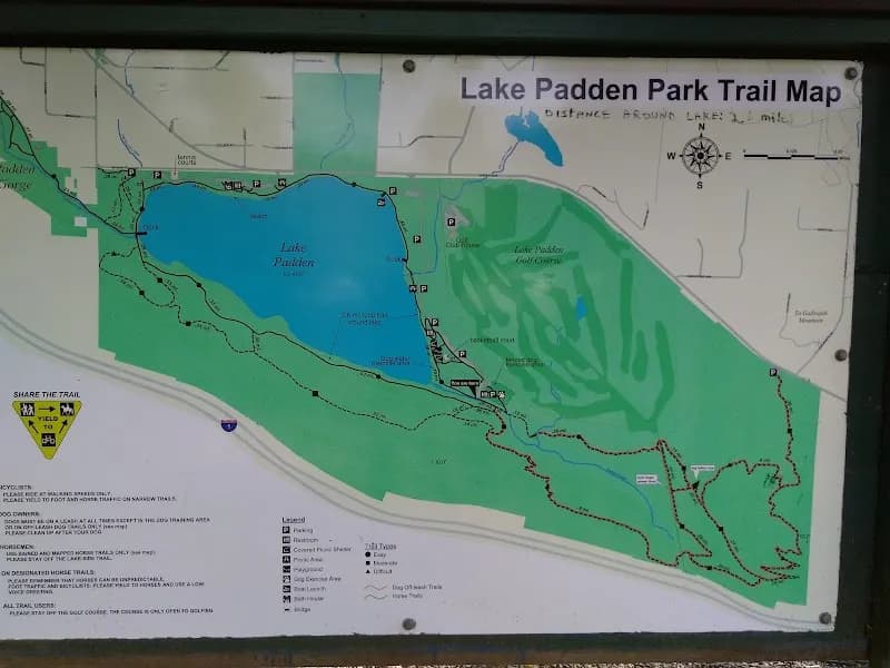 View of Lake Padden Park in Bellingham, WA