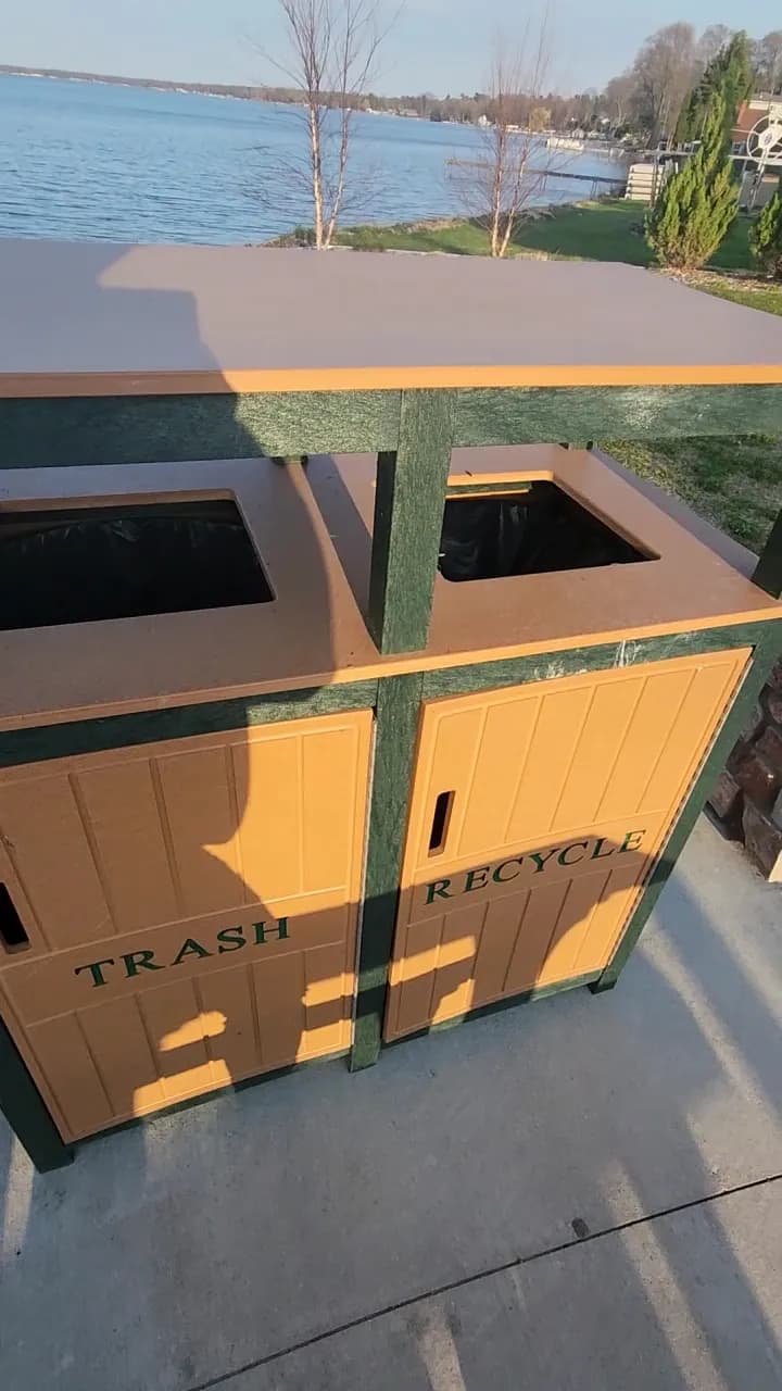 View of Lakeview Waterfront Park in Houghton Lake, MI