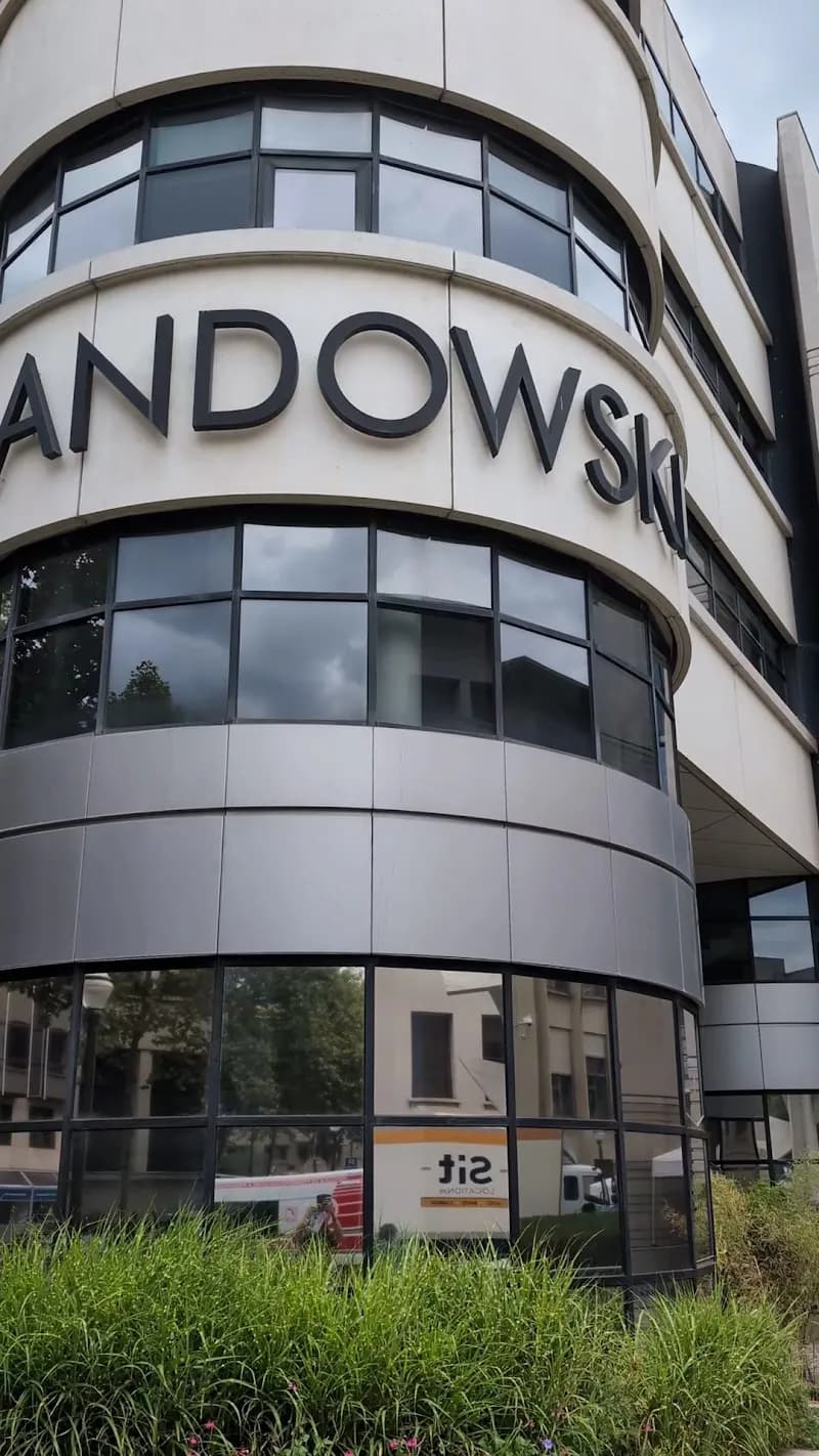 View of Landowski Public Library in Boulogne-Billancourt, IDF