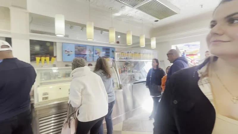 View of Lappert's Ice Cream in Sausalito, CA