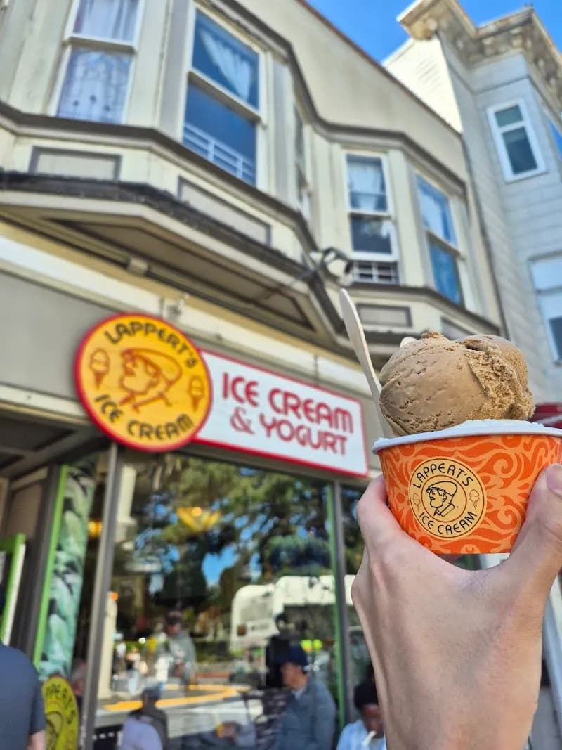 View of Lappert's Ice Cream in Sausalito, CA