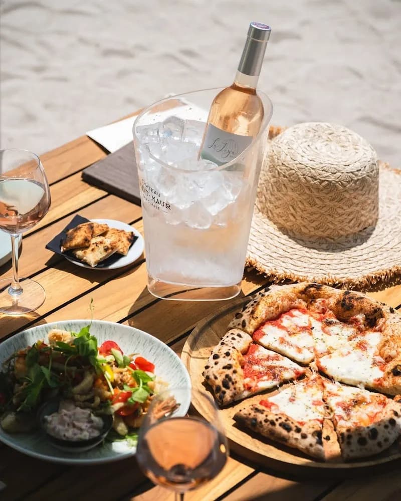 View of Le Café de la Plage in Théoule-sur-Mer, PACA
