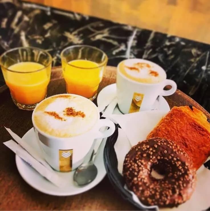 View of Le Café du Port in Beaulieu-sur-Mer, PACA