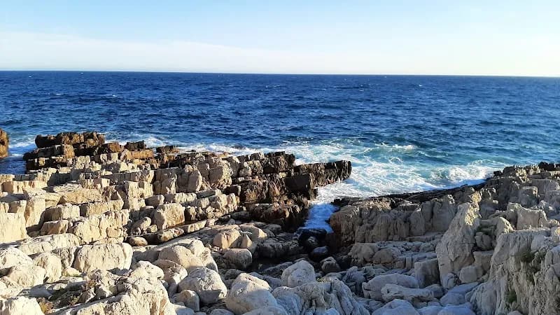 View of Le Sentier du Littoral, Cap d'Antibes in Golfe-Juan, PACA