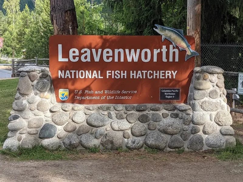 Leavenworth National Fish Hatchery nature preserve in Leavenworth, WA