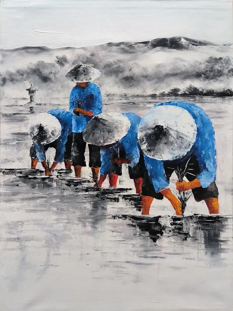 View of Legian Art Painting in Legian, Bali