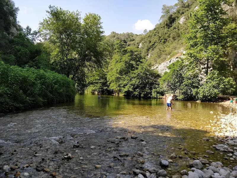 View of Les berges du Loup in Tourrettes-sur-Loup, PACA