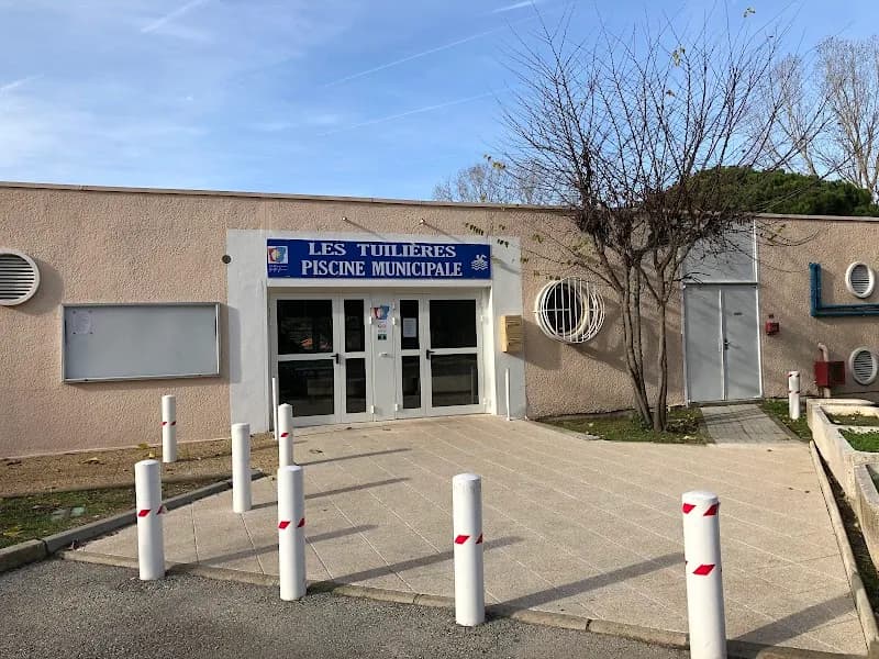 View of Les Tuilières Public Pool in Golfe-Juan, PACA