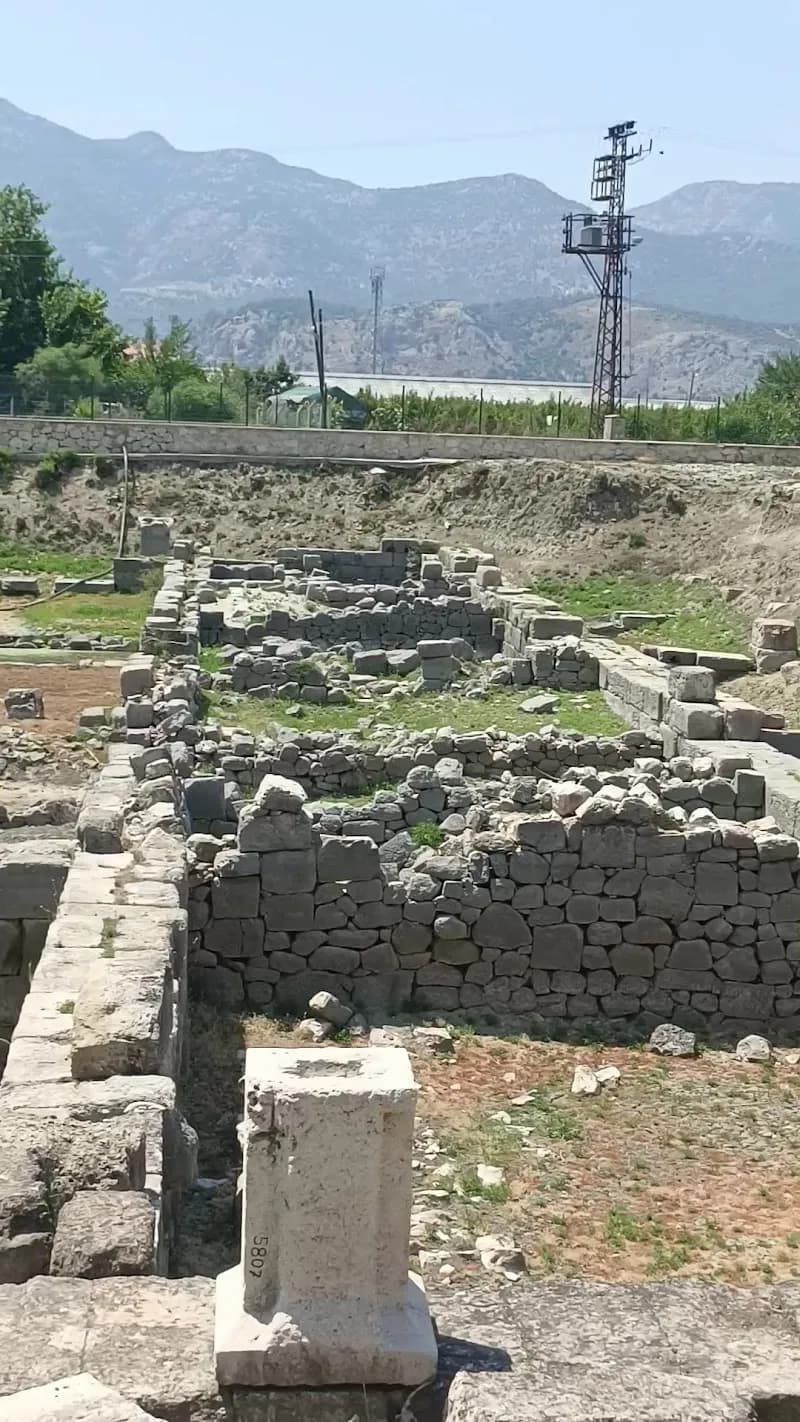 View of Letoon Sanctuary Place in Kalkan, Antalya