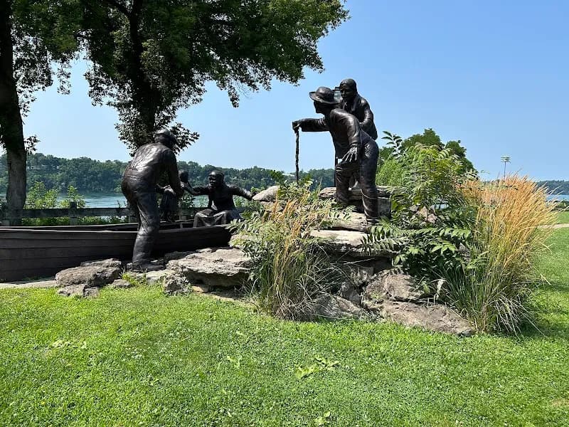View of Lewiston Landing Park in Lewiston, NY