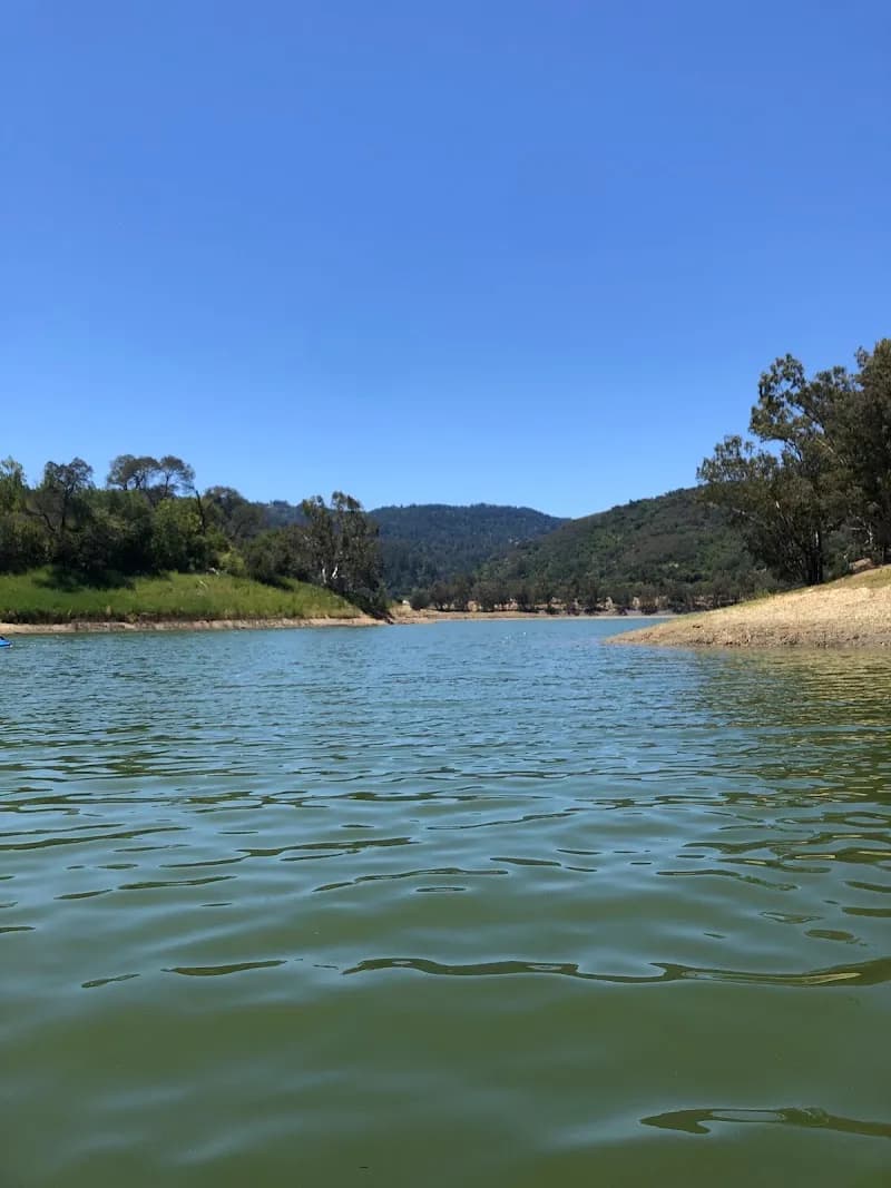 View of Lexington Reservoir in Los Gatos, CA