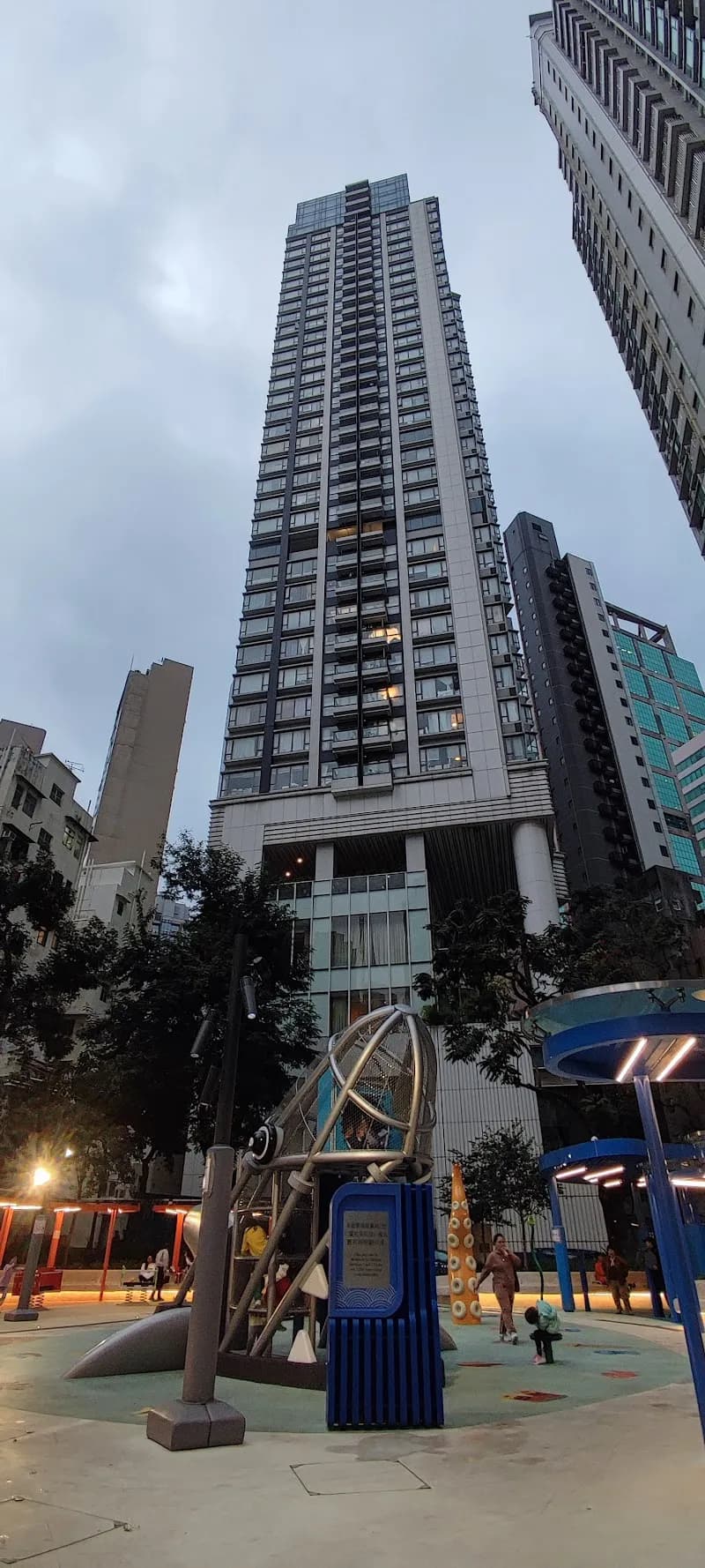 View of Li Sing Street Playground in Sheung Wan, HK