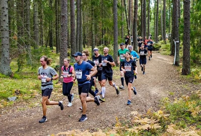 View of Lidingöloppet in Lidingö, Stockholm