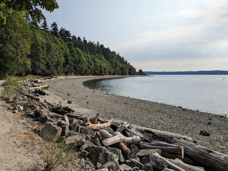 View of Lincoln Park in West Seattle, WA