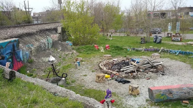 View of Lincoln Street Art Park in Birmingham, MI