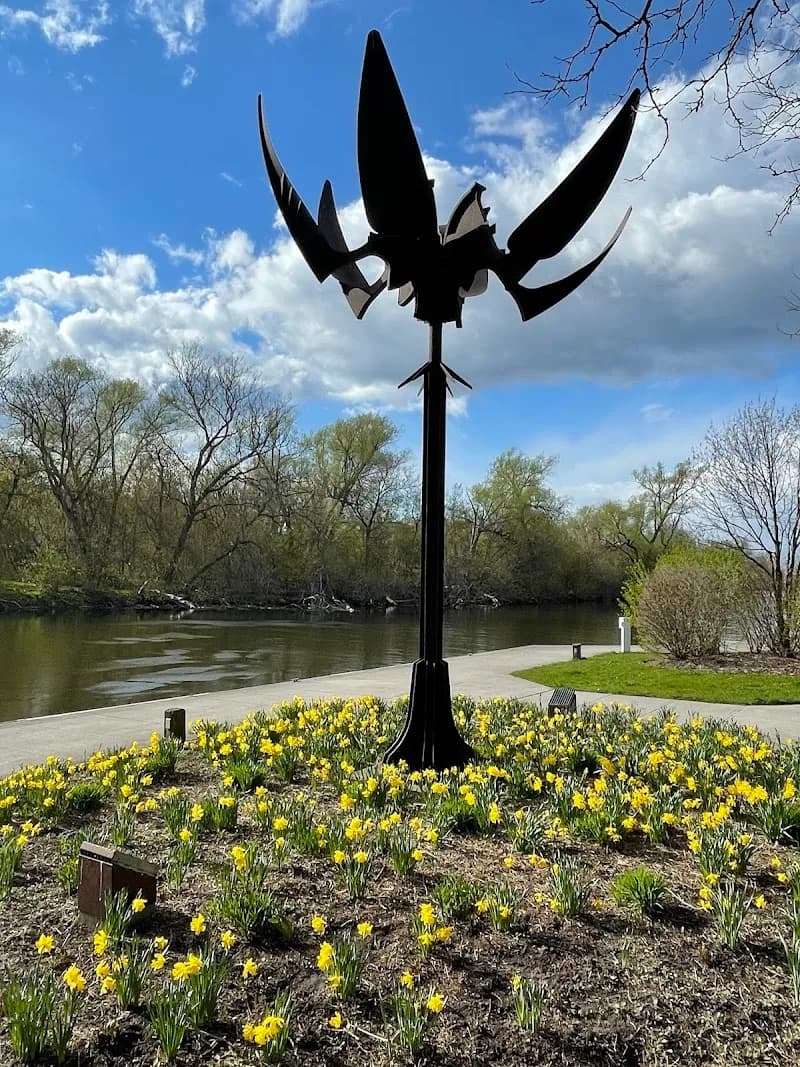 View of Lindsay Waterfront Park in Kawartha Lakes, ON
