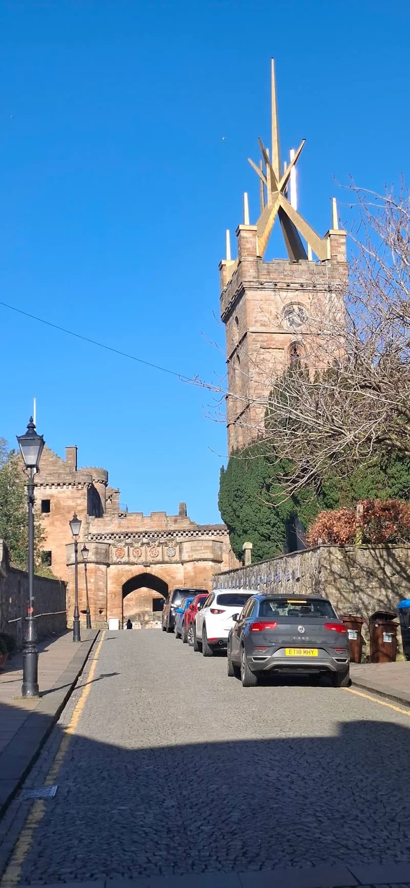 View of Linlithgow Burgh Halls in Linlithgow, Scotland