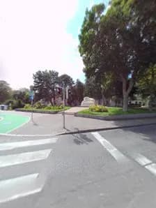 View of Lion of Aspern in Aspern, VIE