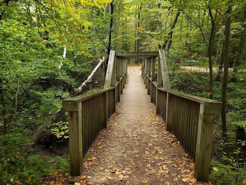View of Lion's Den Gorge Nature Preserve in Cedarburg, WI