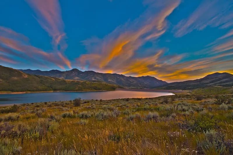 View of Little Dell Recreation Area in Cottonwood Heights, UT