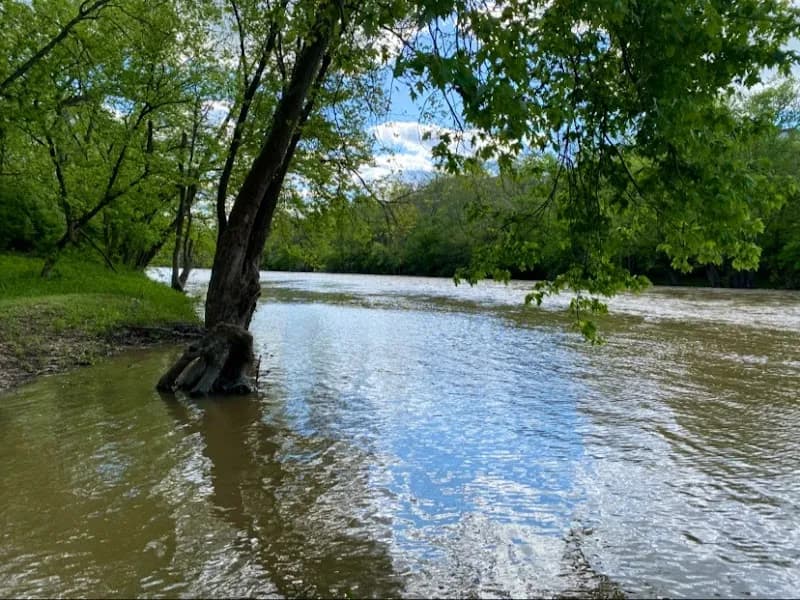 Little Miami Scenic Trail hiking area in Anderson Township, OH