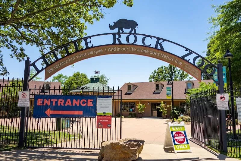 View of Little Rock Zoo in Little Rock, AR