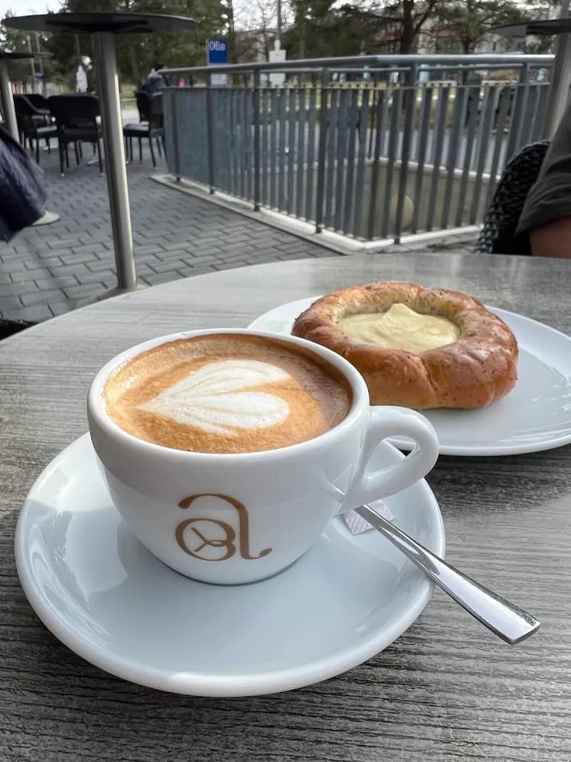View of Local Bakery Cafes (Bäckerei-Cafés) in Neubiberg, BY
