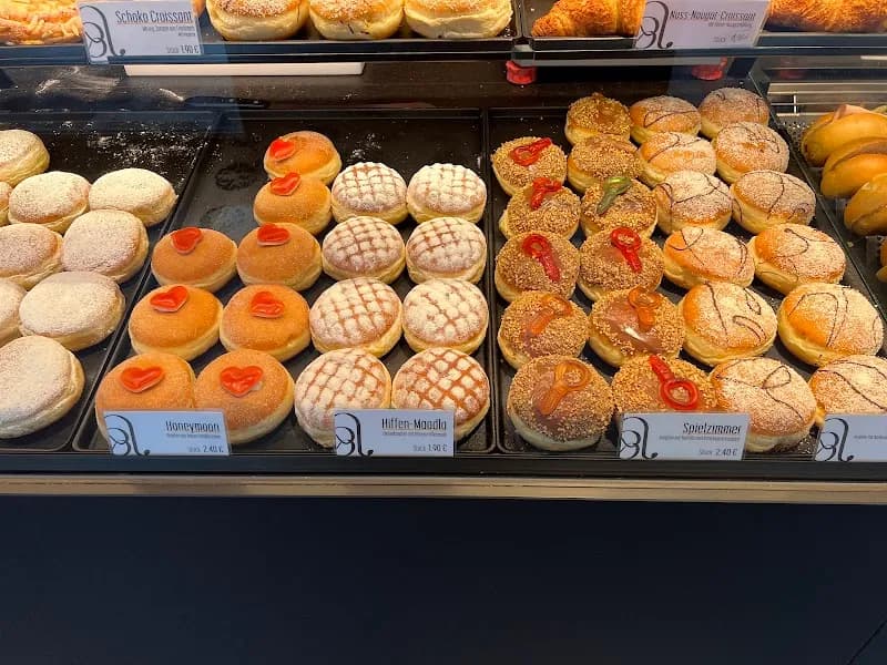 View of Local Bakery Cafes (Bäckerei-Cafés) in Neubiberg, BY