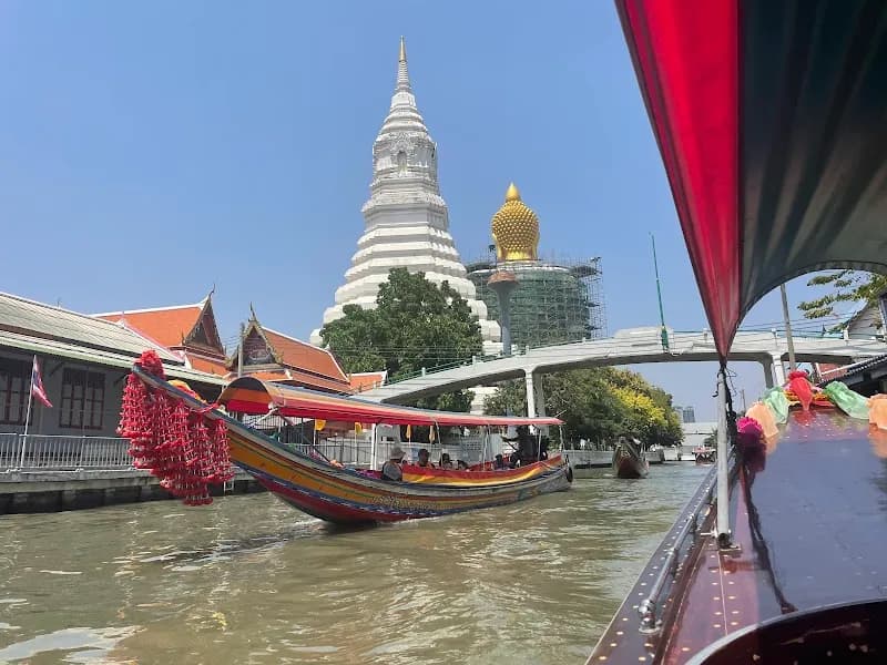 View of Local Boat Tours on Khlong Toei Canal in Khlong Toei, BKK
