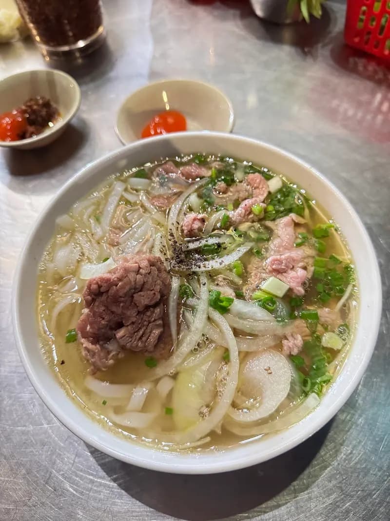 View of Local Family Pho Restaurants in Hoc Mon, HCMC