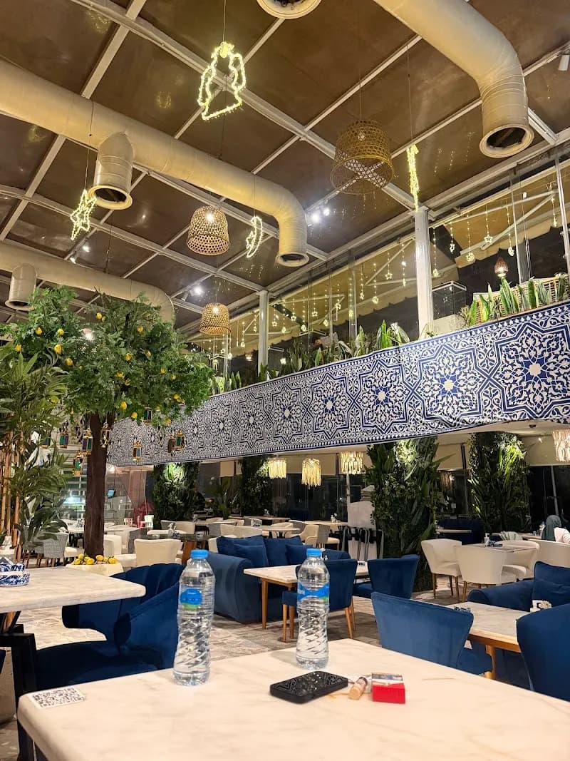 View of Local Family Restaurants on 26th July Street in Zamalek, Cairo