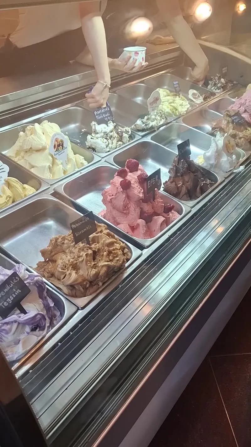 View of Local Ice Cream Shops (Fagyizó) in Szentendre, Budapest