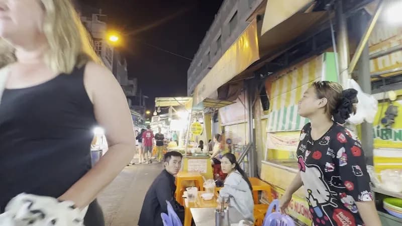 View of Local Market & Family Food Court in Binh Chanh, HCMC