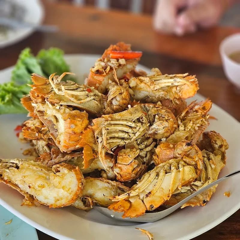 View of Local Seafood Restaurants at Saphan Hin in Saphan Hin, Phuket