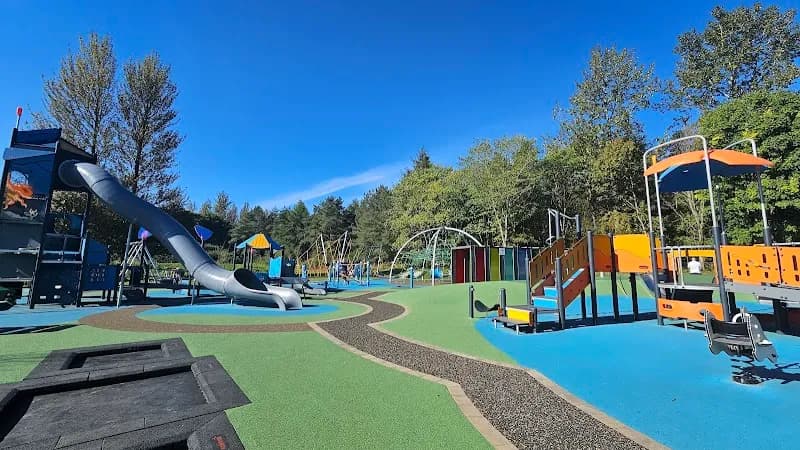 View of Lochmuir Park Play Park in Dunfermline, Scotland