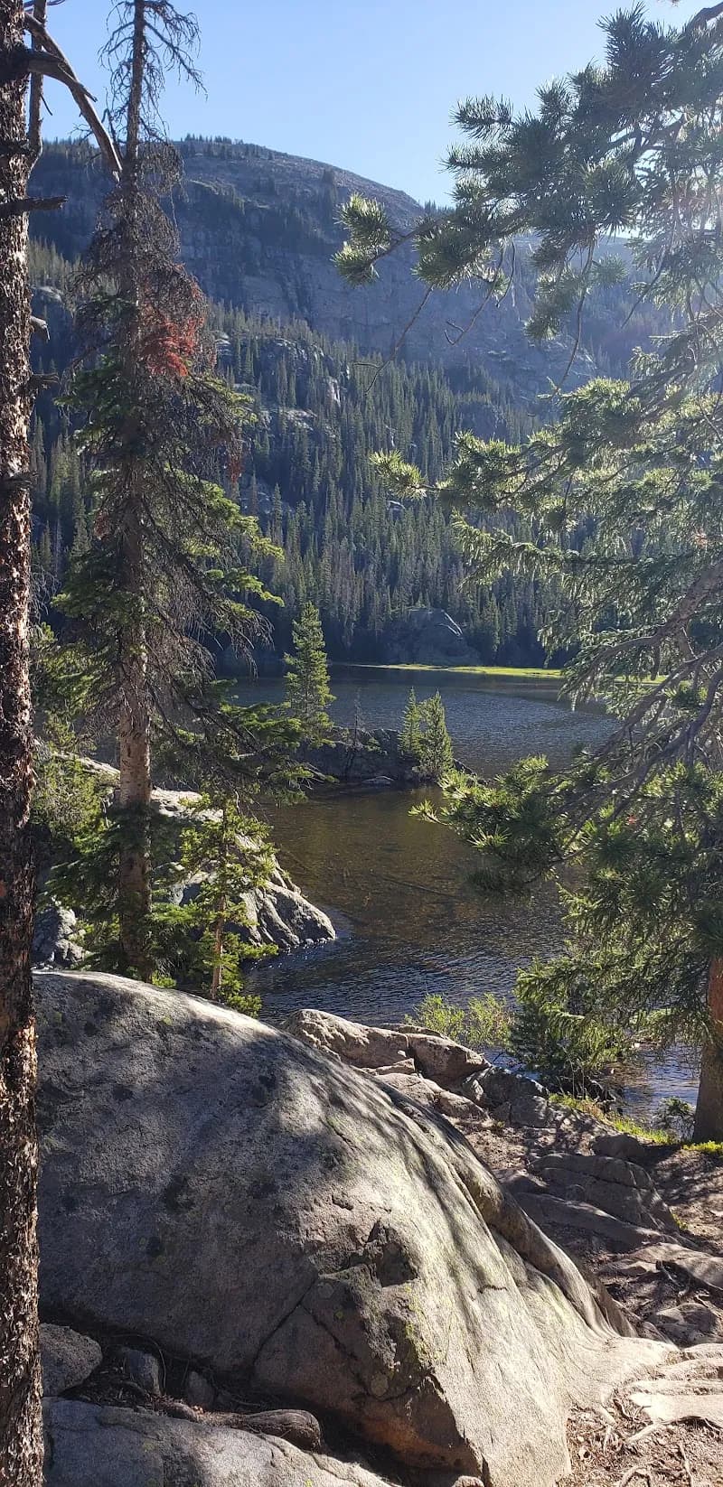 View of Lone Pine Lake in Fort Collins, CO
