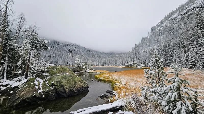 View of Lone Pine Lake in Fort Collins, CO
