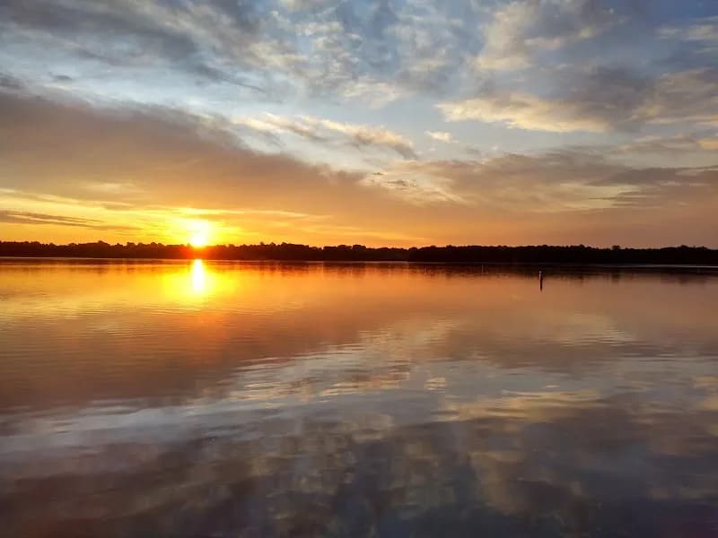 View of Longview Lake Main Trail Head in Grandview, MO