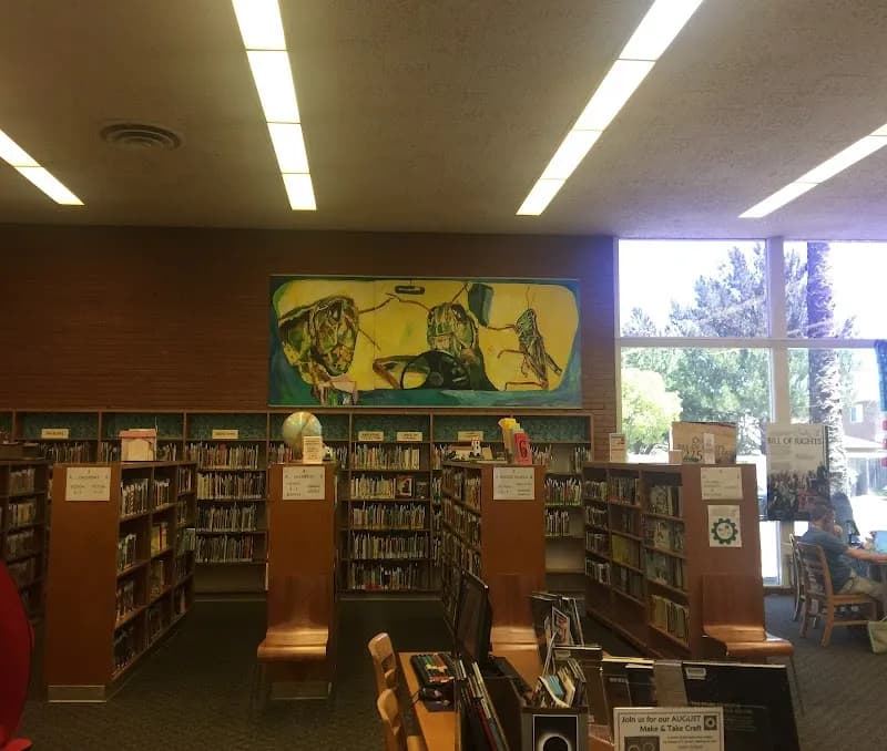 View of Los Altos Neighborhood Library in Long Beach, CA