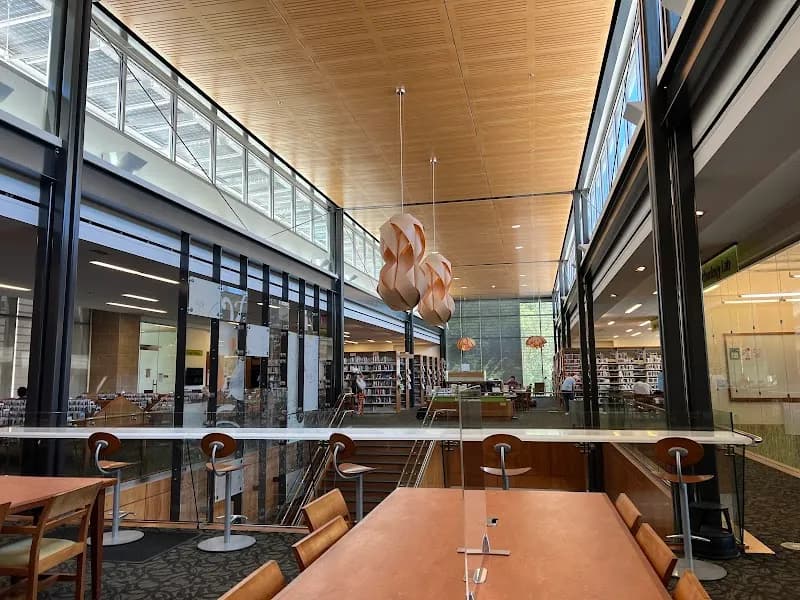 View of Los Gatos Library in Los Gatos, CA