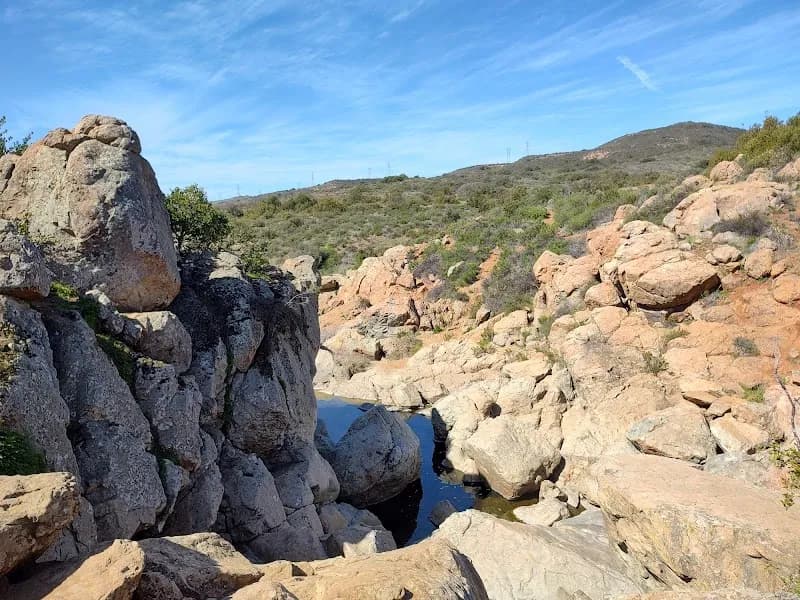 View of Los Penasquitos Canyon Trail in Rancho Peñasquitos, CA