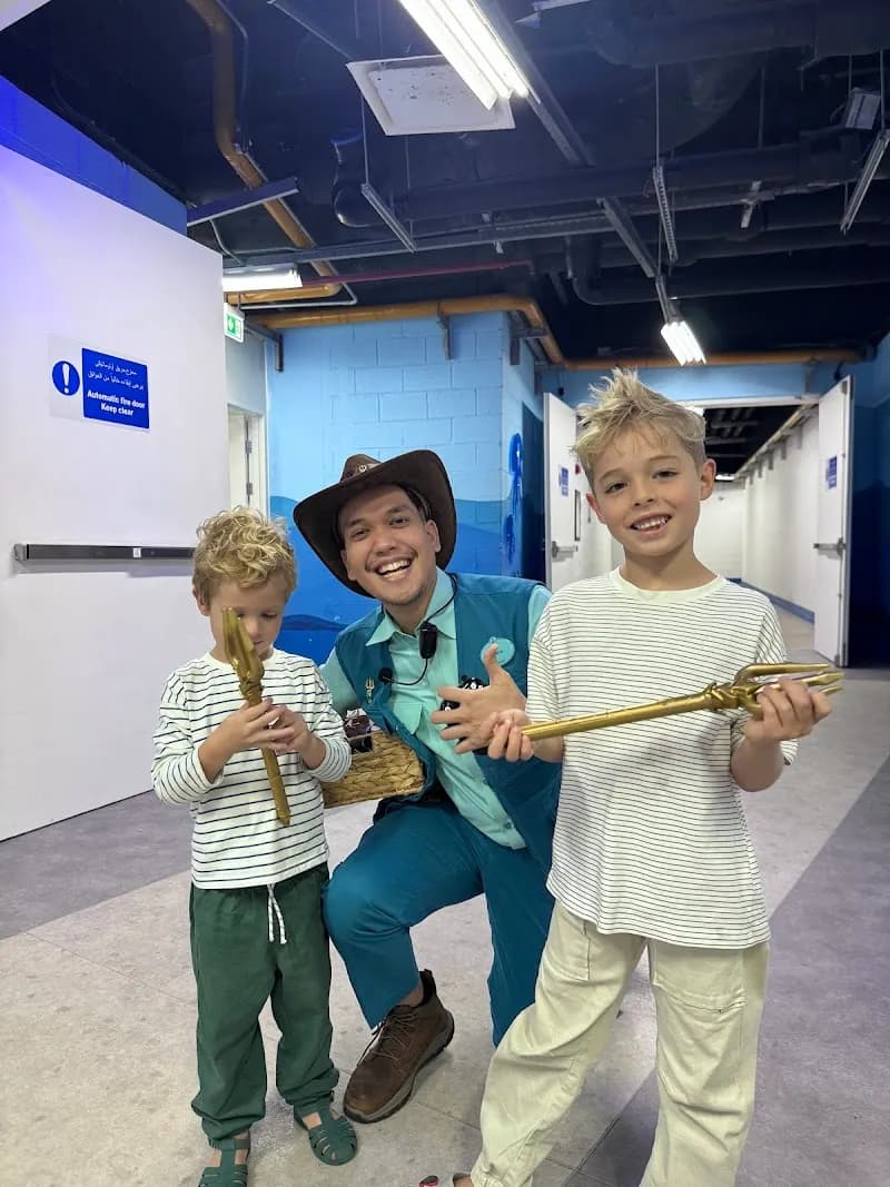View of Lost World Aquarium at Aquaventure World in Palm Jumeirah, Dubai
