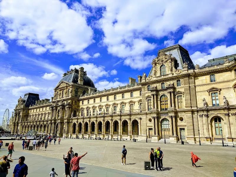 View of Louvre Museum in Paris, IDF