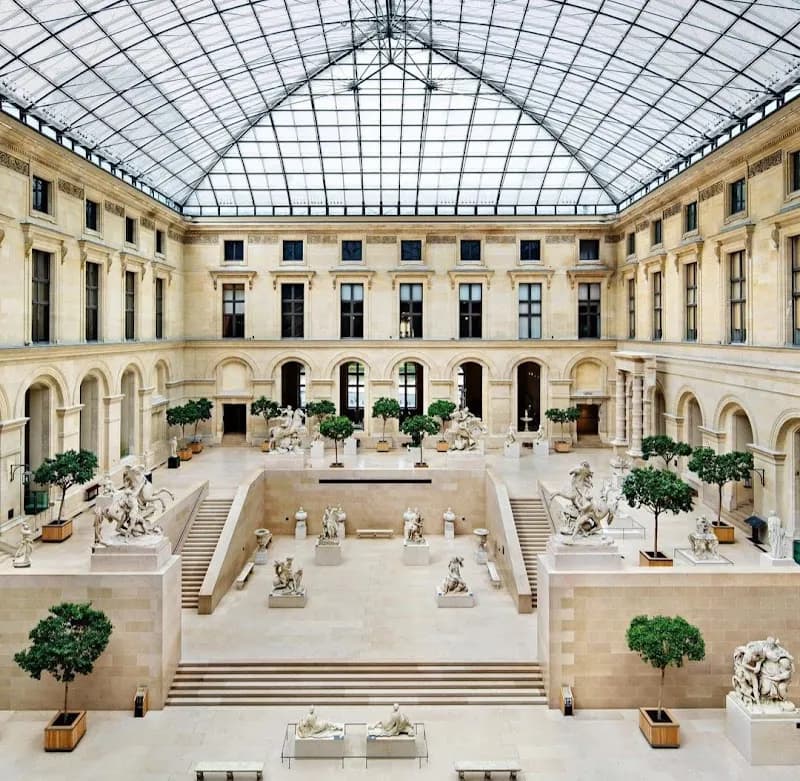 View of Louvre Museum in Paris, IDF
